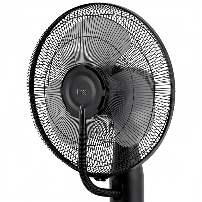Ventilator cu pulverizare Teesa TSA8067, 3 viteze, 3 setari volum de ceata, Temporizator, Oscilatie automata, 5 Roti de transport (Negru) [5]