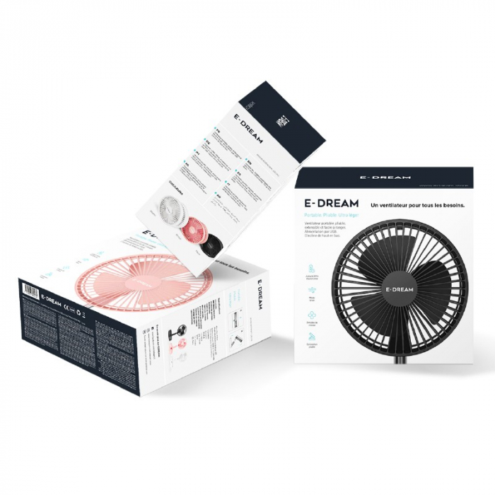VENTILATOR PORTABIL CU ACUMULATOR - ALB [7]