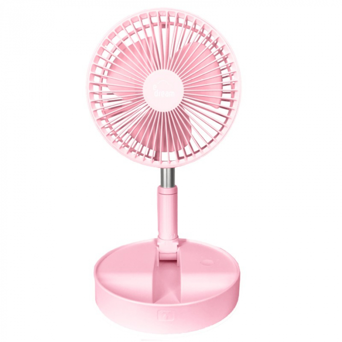 VENTILATOR PORTABIL CU ACUMULATOR - ROZ [3]