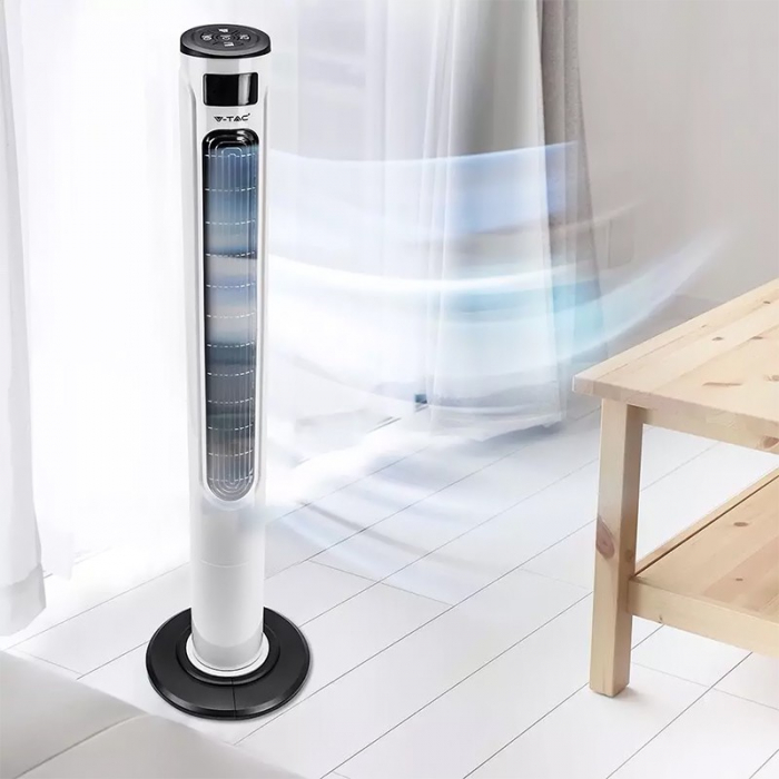 VENTILATOR SMART 55W MODEL TURN 46" 120CM CU DISPLAY SI TELECOMANDA [5]