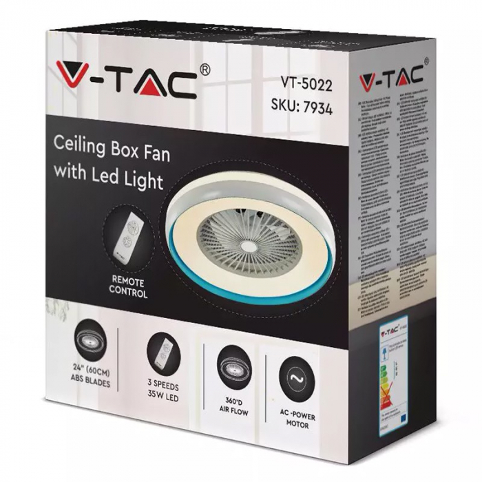 VENTILATOR TAVAN 45W ILUMINARE 3IN1 + TELECOMANDA [3]