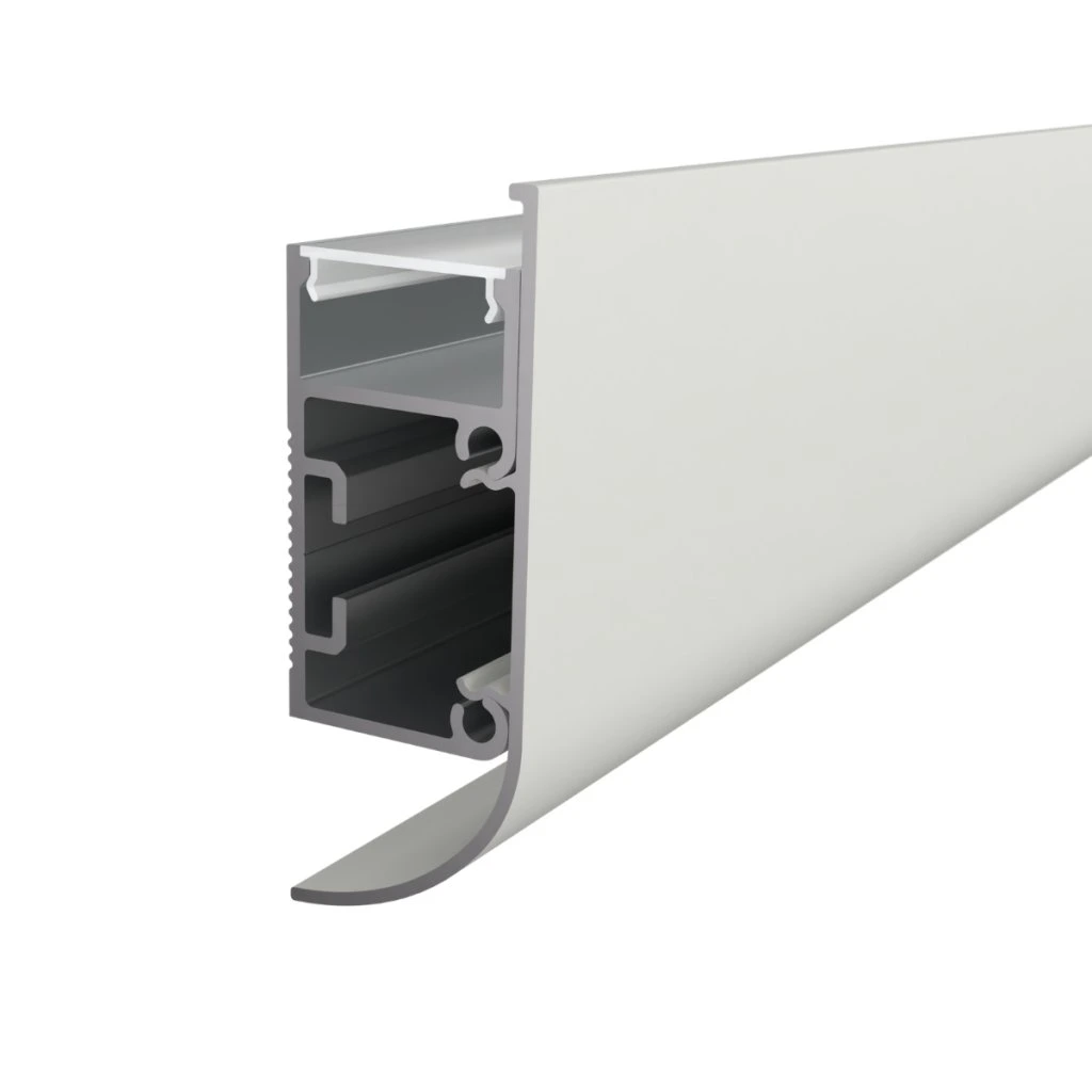 BANDA LED - Profil aluminiu pentru Banda LED, montaj aparent, pentru iluminare indirectă perete/tavan, 2 m.