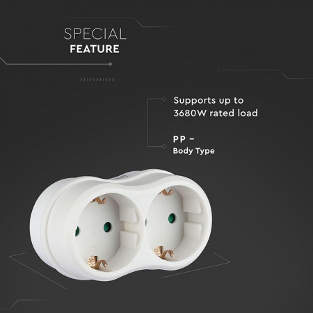 ADAPTOR 3 PRIZE 3X16A MAX 3680W [6]