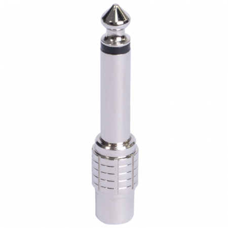 ADAPTOR JACK 6.35 TATA - RCA MAMA METAL MONO [3]