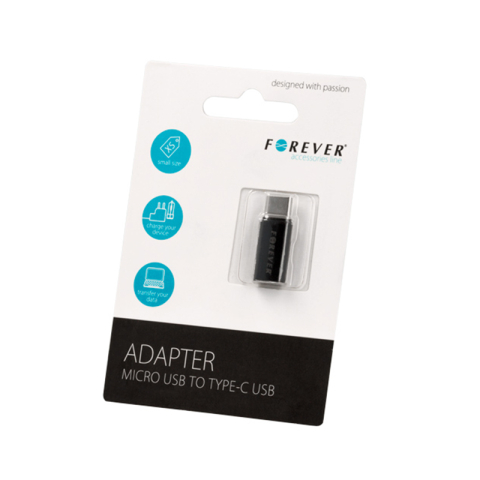 ADAPTOR MICRO USB LA USB-C - NEGRU [1]