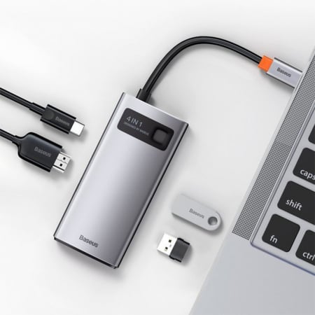 ADAPTOR MULTIFUNCTIONAL 4IN1 USB TIP C/HDMI/USB 3.0/USB2.0 + PD BASEUS [5]