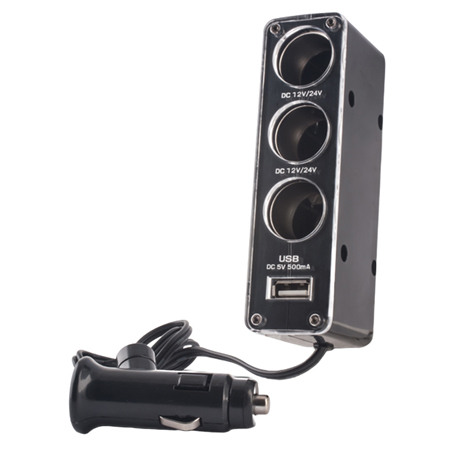 Diverse auto - ADAPTOR PRIZA AUTO 3IN1 + USB