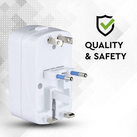 ADAPTOR UNIVERSAL PRIZA (UK,US,EU) CU PROTECTIE SI 2USB 2.1A [5]