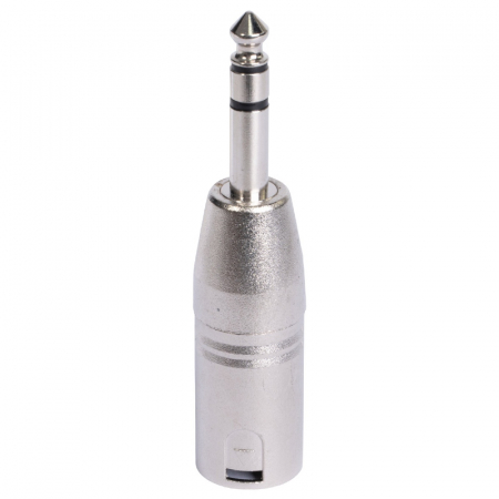 ADAPTOR XLR TATA - JACK 6.35 TATA STEREO METAL [3]