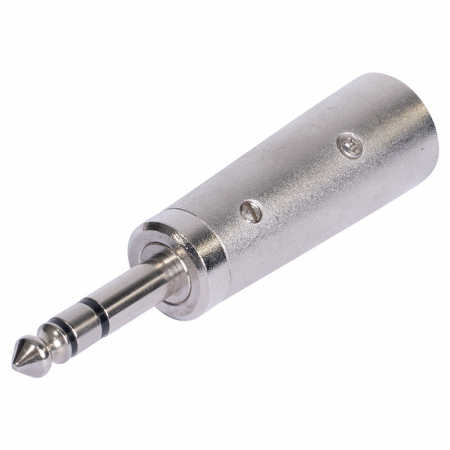 ADAPTOR XLR TATA - JACK 6.35 TATA STEREO METAL [2]