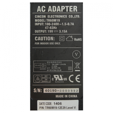 ALIMENTATOR 19V 3.15A MUFA 5.5/2.5 TR60M19 [3]