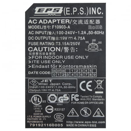 ALIMENTATOR 19V 4.75A F10903-1 [3]