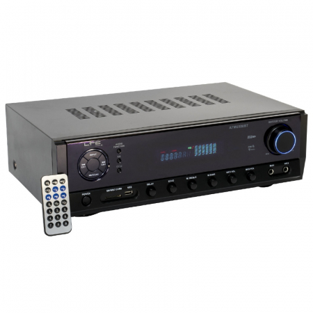AMPLIFICATOR 2X50W FM/BT/USB/SD/AUX 2 LINII MIC [3]