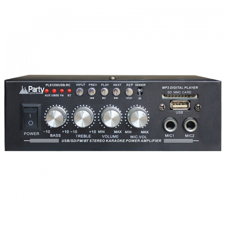 AMPLIFICATOR KARAOKE 2X25W CU BLUETOOTH/USB/SD/AUX SI TELECOMANDA [1]
