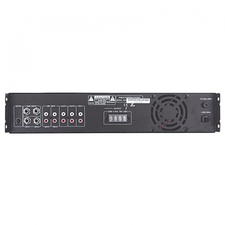 AMPLIFICATOR LINIE 100V 120W 3MIC/ 2AUX [2]