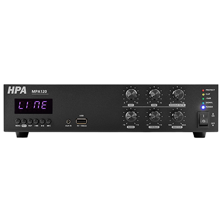 Amplificatoare 100V - AMPLIFICATOR LINIE 110V/120W BLUETOOTH/USB