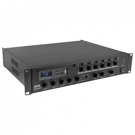 AMPLIFICATOR LINIE 19'' 110V/480W 6 ZONE BLUETOOTH/USB [3]