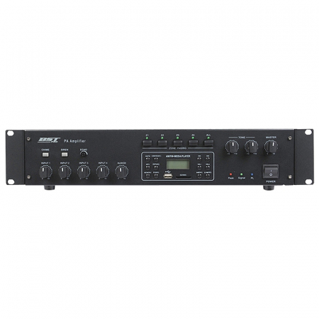 AMPLIFICATOR LINIE CU TUNER FM/AM 100V 120W 4MIC/ 2AUX [1]