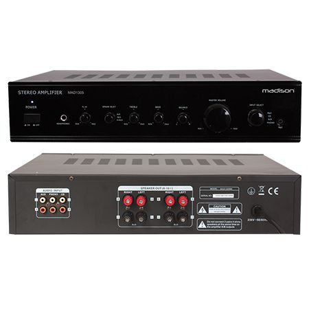 Amplificatoare Karaoke - AMPLIFICATOR STEREO 2X80W RMS, NEGRU