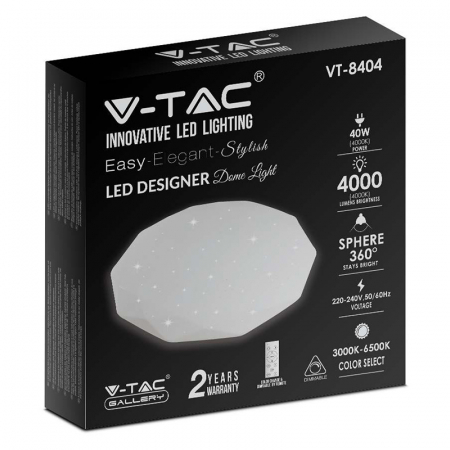 Aplică led 20/40/20w 3in1 dimabil cu telecomanda V-Tac [8]