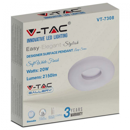 APLICA LED ROTUNDA 22W DIMABIL 3IN1 [10]