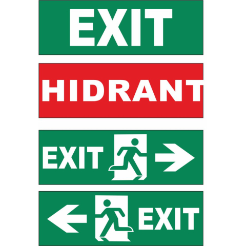 Autocolant Lampa Exit iesire de urgenta 60 Led [1]