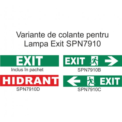 Corp Led Iesire De Urgenta - Autocolant Lampa Exit iesire de urgenta 60 Led