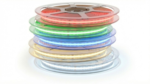 Banda LED COB RGB+CCT, 24V, 18W,12mm, IP20, 840LED/m, rola de 5m