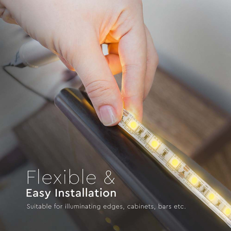 BANDA LED 24V SMD2835 8W/M 120LED/M 3000K IP65 10M [4]