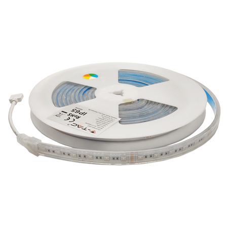 Banda LED 24V - Banda led 24v smd5050 60led/m 3in1 rgb + alb ip65 5m V-Tac