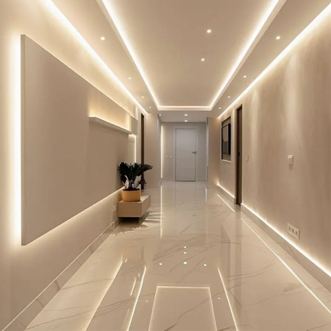 BANDA LED 8MM 10W/M 24V IP20 ROLA 10M 4000K CIP CREE [7]