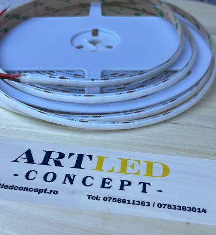 Banda LED CCT COB, 3 tipuri de lumina, 10W/m, 10m/Rola, 24V, cob dob [1]