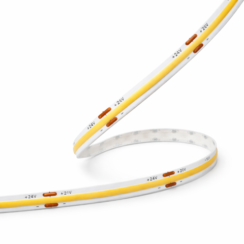 Banda Led COB - Banda LED COB 24V, 320 LED, 10W, IP20, 6300K, 95lm/W, CRI >90, alb rece, rola 5 metri