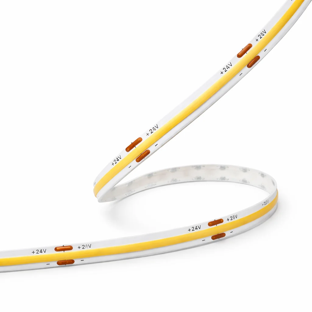 Banda Led COB - Banda LED COB 24V, 320 LED, 5W, IP20, 4000k, 115lm/W, CRI >90, alb neutru, rola 5 metri