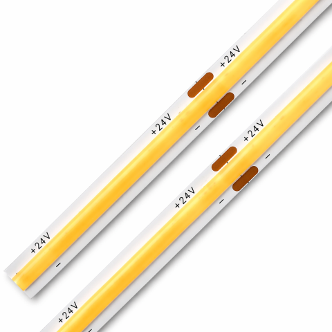 Banda Led COB - Banda LED COB 24V 5W 4000K, IP65 rezistenta la apa, 115lm/W, CRI>90, 320 LED, rola 5m
