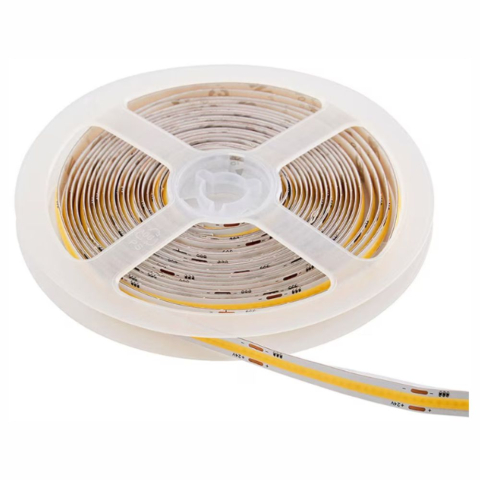 Banda LED COB 24V, 320 LED/m, 12W, IP20, 2700K, 95lm/W, alb cald, rola 5 metri [1]