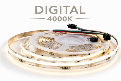 Banda LED COB Digital Running Waterfall 4000k alb neutru WS2811 360 LED/M 12W/M 5 metri [1]