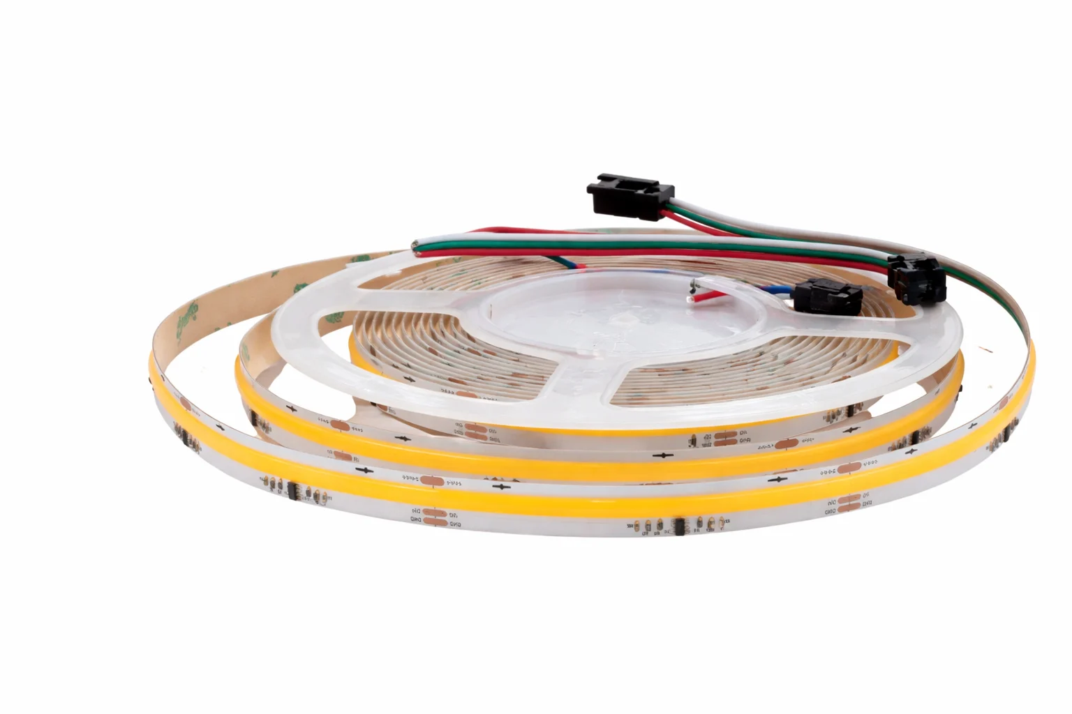 Banda LED COB RGB digitala 24V, 420 LED, 12W, WS2811 IC, IP20, latime 10mm, efect running, rola 5 metri [1]