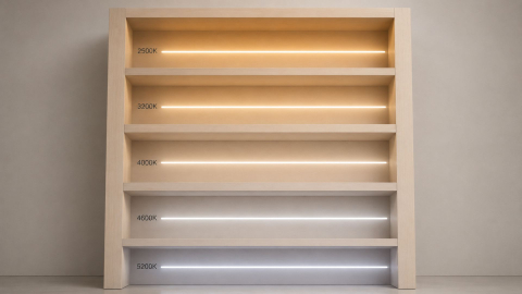 Banda LED pentru mobilier COB IP66 24V  10W CCT 2500K-5200K rolă 5m cu aripioare [3]