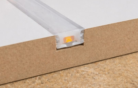 Banda LED pentru mobilier COB IP66 24V 10W CCT 2500K-5200K rolă 5m fara aripioare