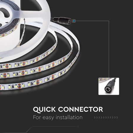 Banda led sm2835 24v 168led/m 4000k ip20 5m V-Tac 212597 [8]