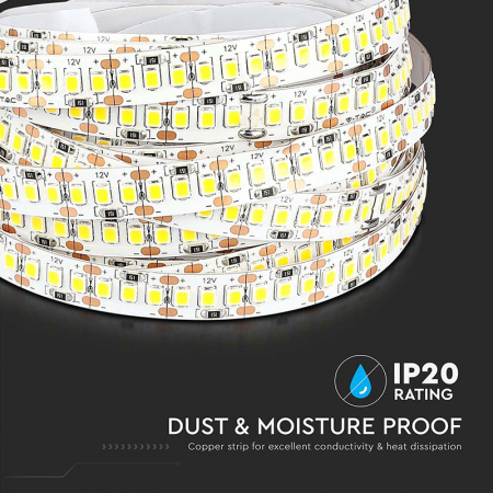 BANDA LED SMD2835 204LED/M 6400K IP20 5M [9]