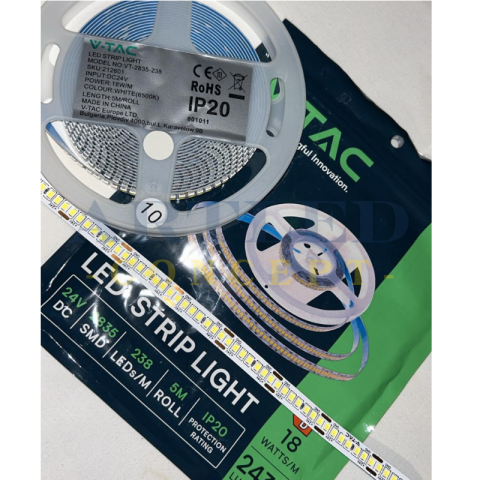 Banda led smd2835 24v 6400k ip20 5m V-tac [1]