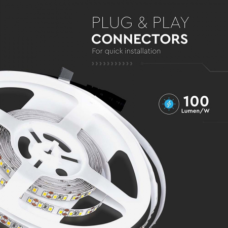Banda led smd3528 120led/m 6500k ip20 5m V-tac [11]