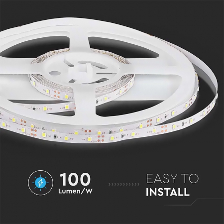 Banda led smd3528 60led/m 3000k ip20 5m V-Tac [10]