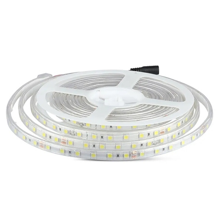 BANDA LED - Banda led smd5050 24v 60led/m 6400k ip65 5m V-tac