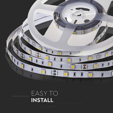 Banda led smd5050 30led/m 6400k ip20 5m V-tac [6]