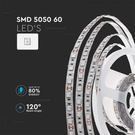 BANDA LED SMD5050 60LED/M 3000K IP20 5M [3]
