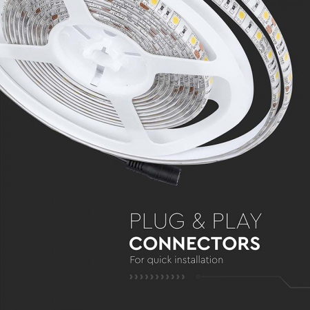 Banda led smd5050 60led/m 3000k ip65 5m V-tac [11]