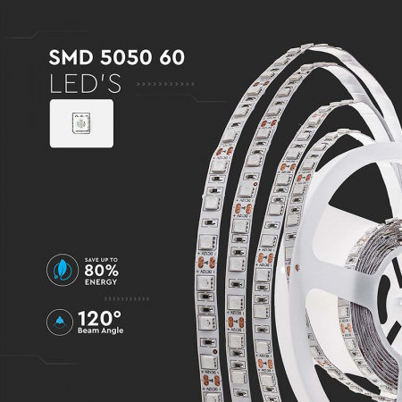 Banda Led SMD5050 60LED/M 4000K IP20 5M [3]